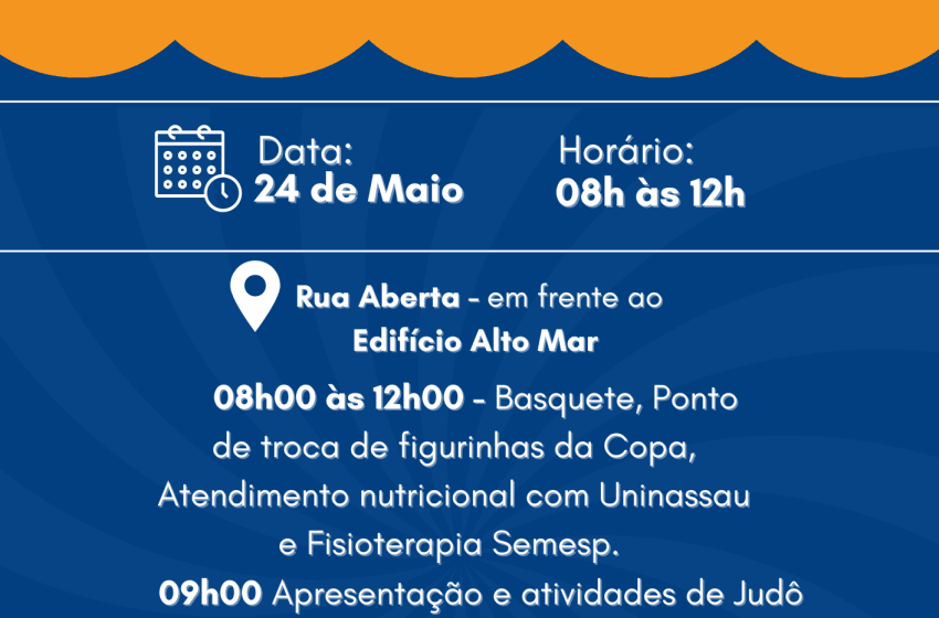 Qualquer pessoa pode participar, das 8h às 12h, na Rua Aberta, Ponta Verde
