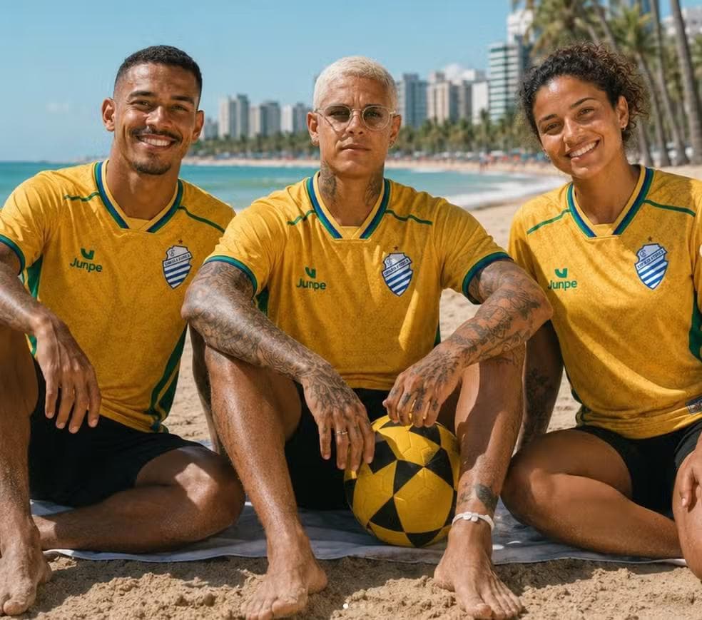 CSA lança camisa para seus torcedores usarem na Copa — Foto: ASCOM CSA