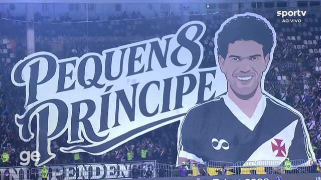 Veja o mosaico da torcida do Vasco em homenagem a Geovani