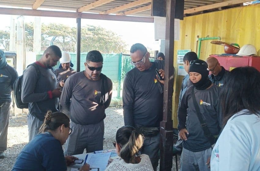 Iniciativa promove saúde dos trabalhadores em canteiro de obras. Foto: Cortesia