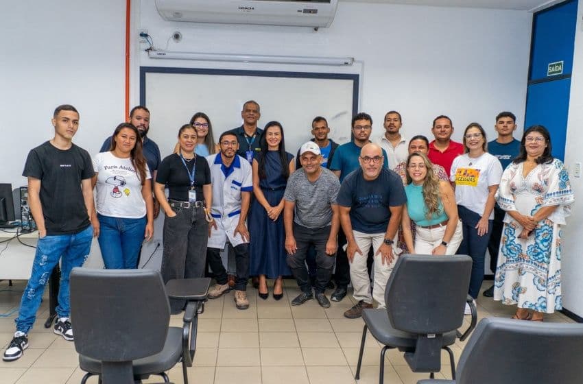 Nova turma do curso de eletricista instalador predial. Foto: Allan César/ Ascom Semdes