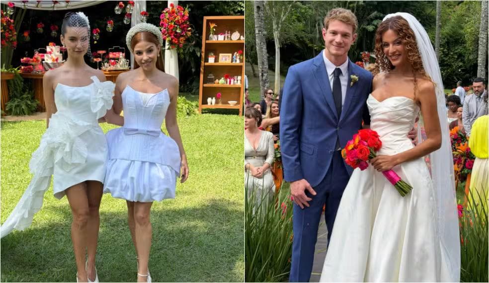 Casamento duplo agita Três Graças — Foto: Juliana Pimenta e Raphael Almeida