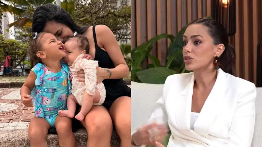 Bruna Biancardi é mãe de Mavie e Mel — Foto: Reprodução/ Instagram | YouTube - Tatá Fersoza