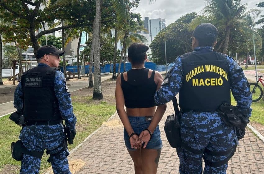 A mulher já possuía passagem pela polícia por posse de drogas e o marido dela está preso por homicídio. Foto: Ascom Semsc