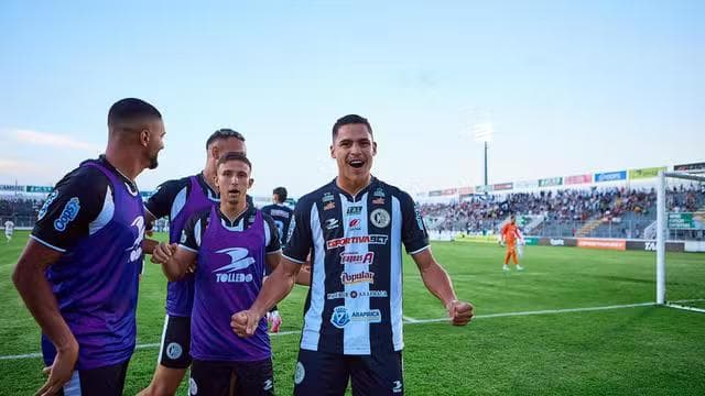 Alex Bruno comemora gol do ASA contra o Atlético-BA (Foto: Lucas Auditore/ASCOM ASA)