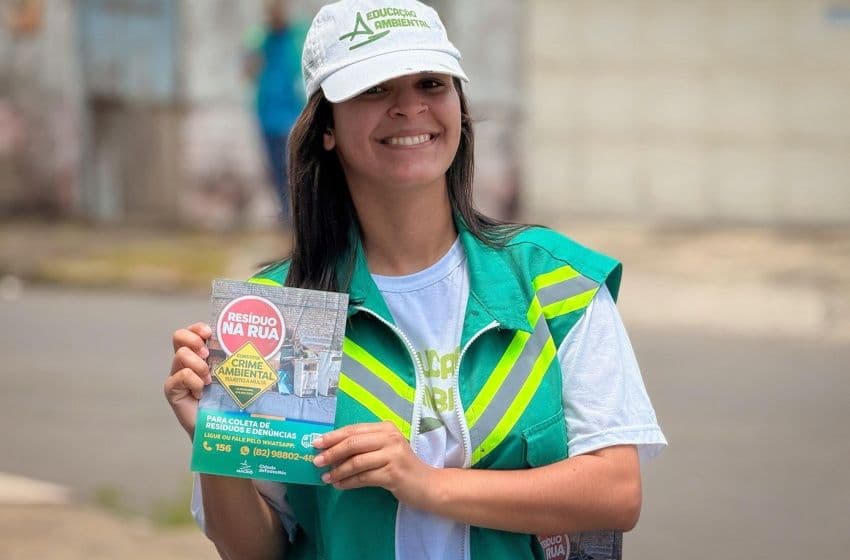 Alurb intensifica ações de educação ambiental, reciclagem e fiscalização em diversos bairros de Maceió. Foto: Walisson Vieira/Ascom Alurb