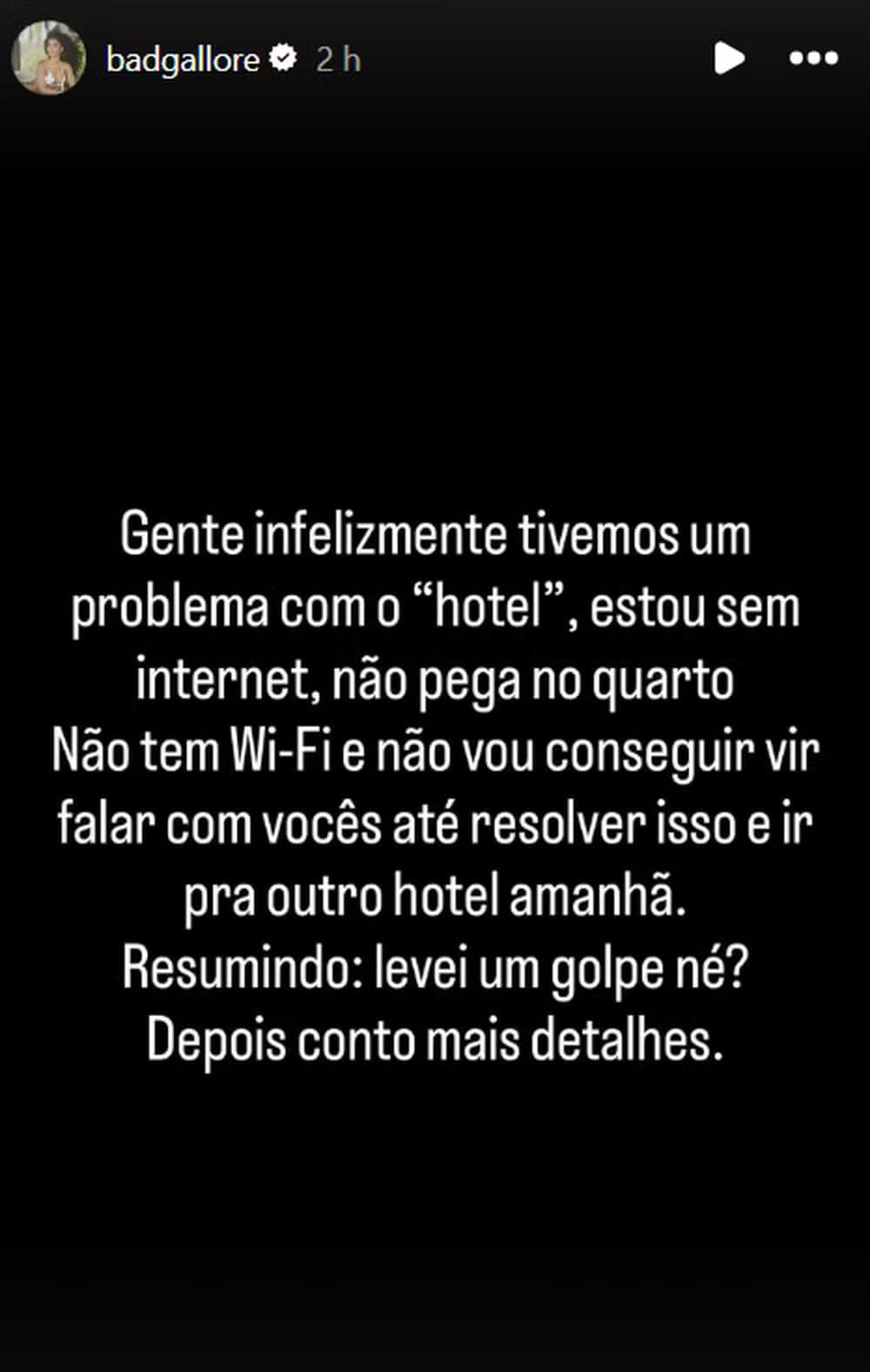 Em Cannes, Lorena Maria diz ter caído em golpe e refaz planos às pressas — Foto: Reprodução/Instagram