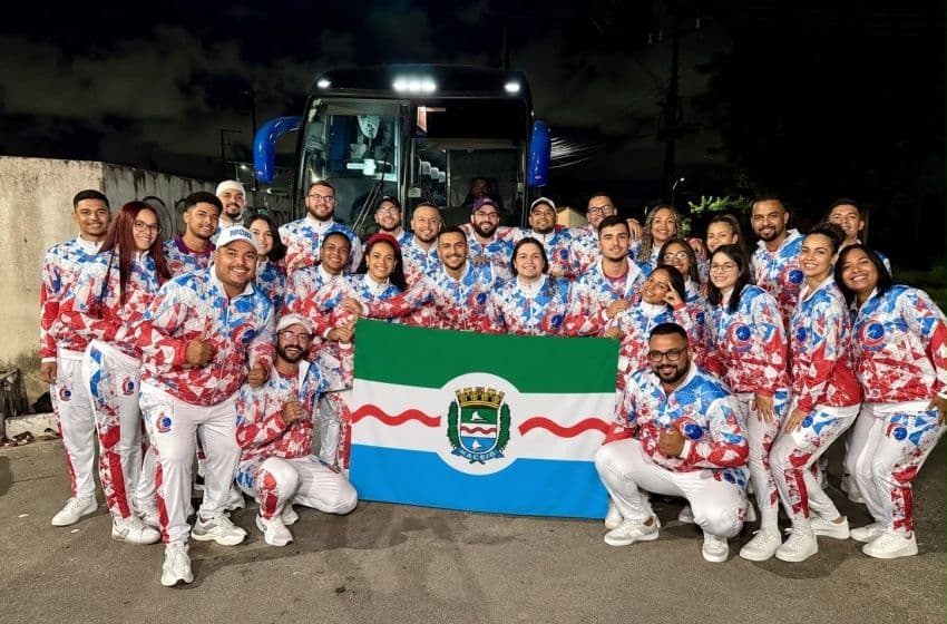om apoio da Prefeitura de Maceió, Coco de Roda Reviver embarcou para o Paraná, onde representa a capital alagoana na 19ª edição do Festival de Folclore de Quinta do Sol. Foto: Cortesia