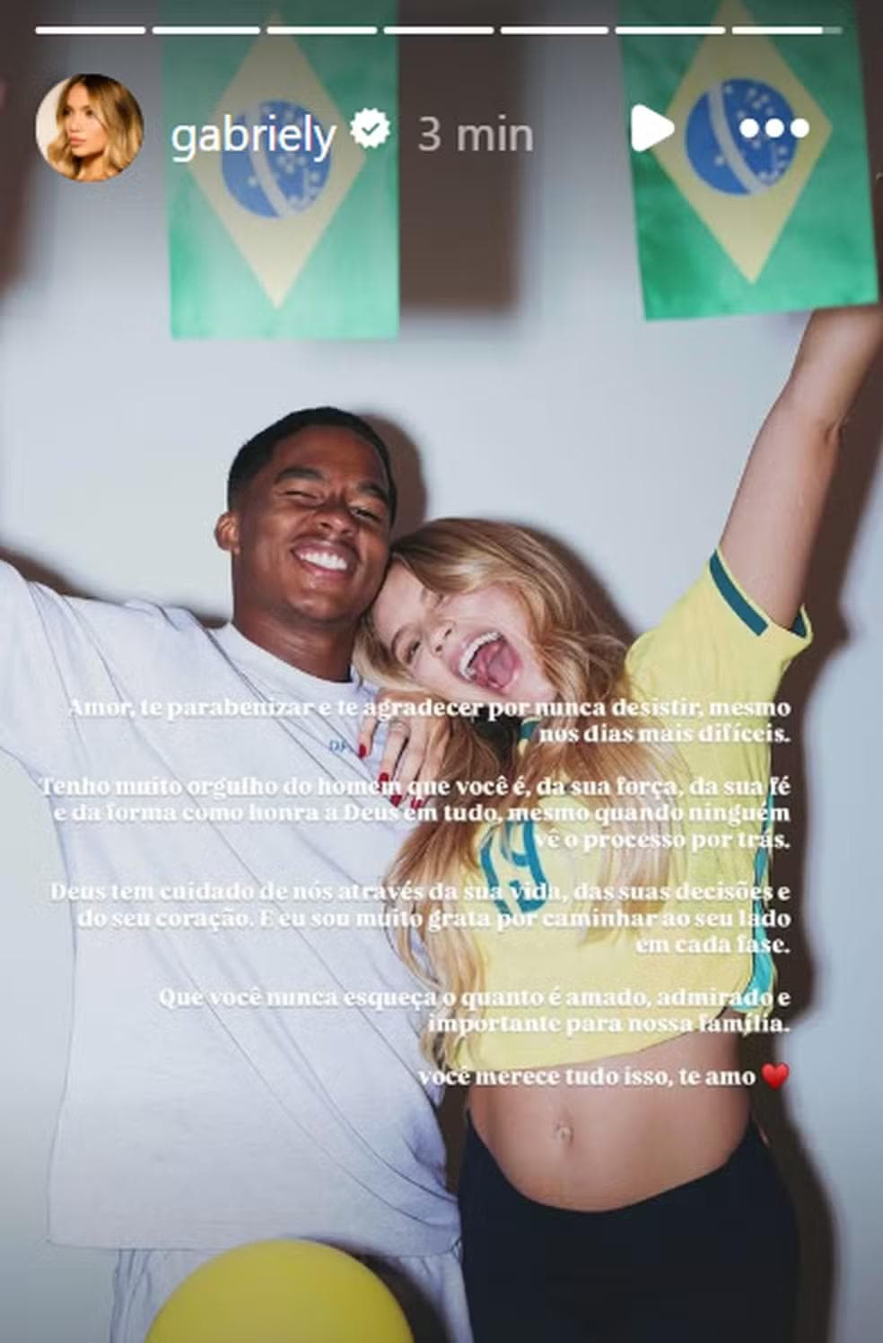 Gabriely Miranda e Endrick — Foto: Instagram/Gabriely Miranda