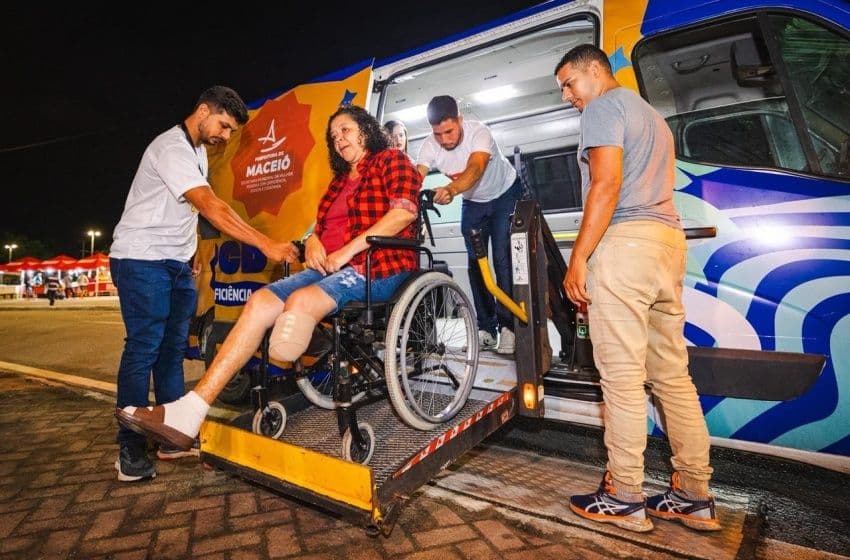 Prefeitura disponibiliza Van PCD durante São João Massayó 2026. Foto: Secom Maceió