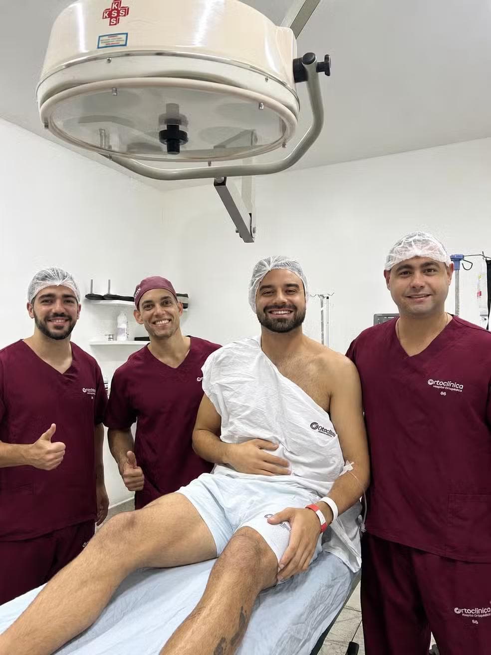 Matheus Albino passa por cirurgia no ombro — Foto: Divulgação/Ascom CRB