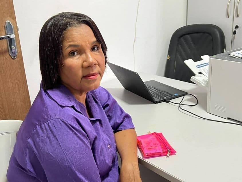 Maria José Félix garantiu a credencial de estacionamento para pessoa idosa. Foto: Ascom DMTT