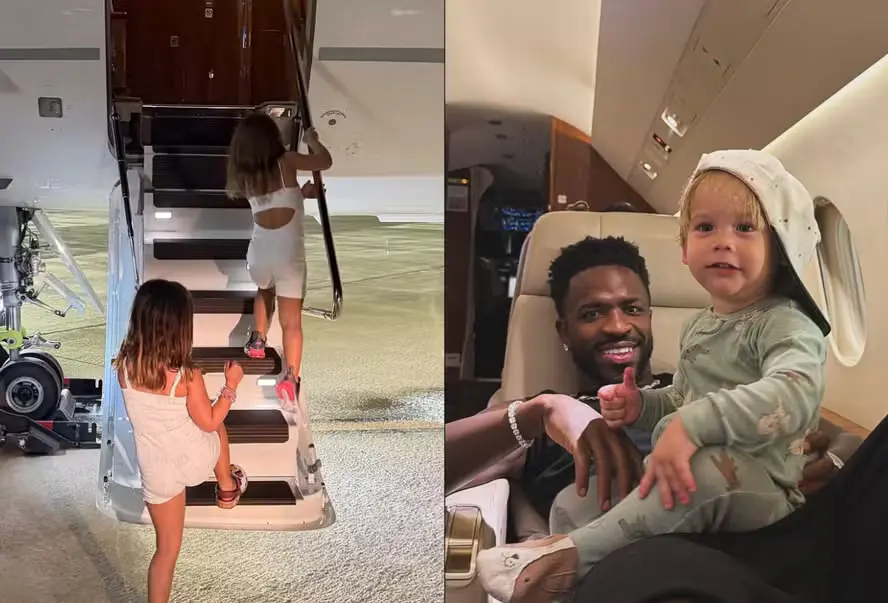 Virginia mostra os três filhos, Maria Alice, Maria Flor e José Leonardo, e Vini Jr. — Foto: Reprodução/Instagram