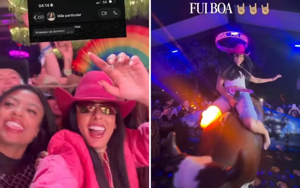Ana Castela se diverte em after duplo no Barretão — Foto: Reprodução/Redes sociais