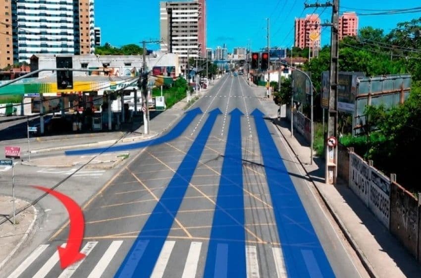 Serão quatro faixas de rolamento sentido Centro de Maceió. Imagem: Ascom DMTT