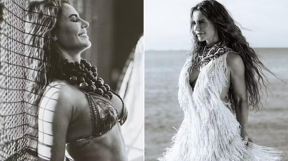 Paolla Oliveira publica ensaio em preto e branco — Foto: Reprodução/Instagram