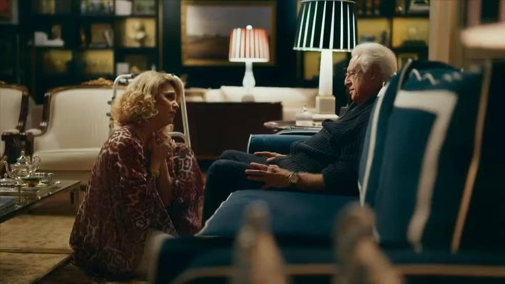 Pilar entrou com ação pedindo a interdição de Arthur para ficar com a fortuna dele — Foto: Globo