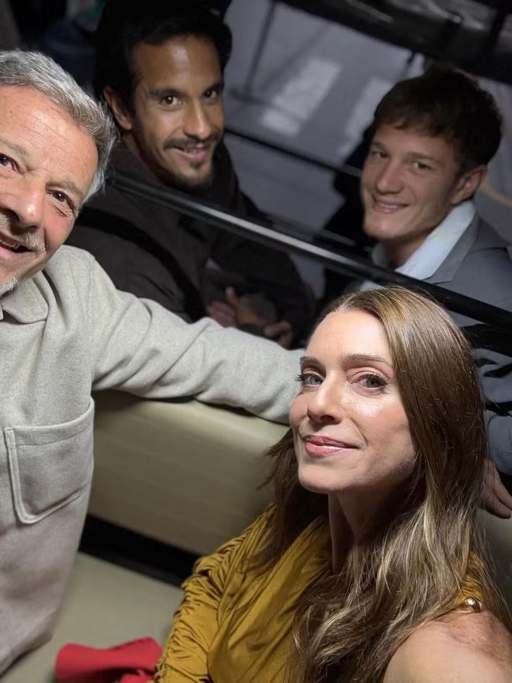 Marcello Novaes, Leticia Spiller, Pedro Novaes e Diogo Novaes — Foto: Reprodução/Instagram