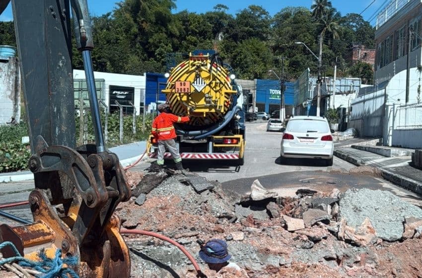 Infraestrutura desobstrui 622 metros de galerias durante ações de manutenção no mês de julho. Foto: Ascom Seminfra