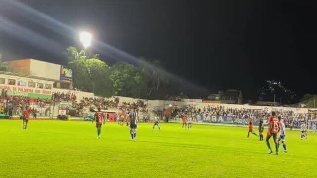 Gol de Rian Santana, do CSA, contra o CSE