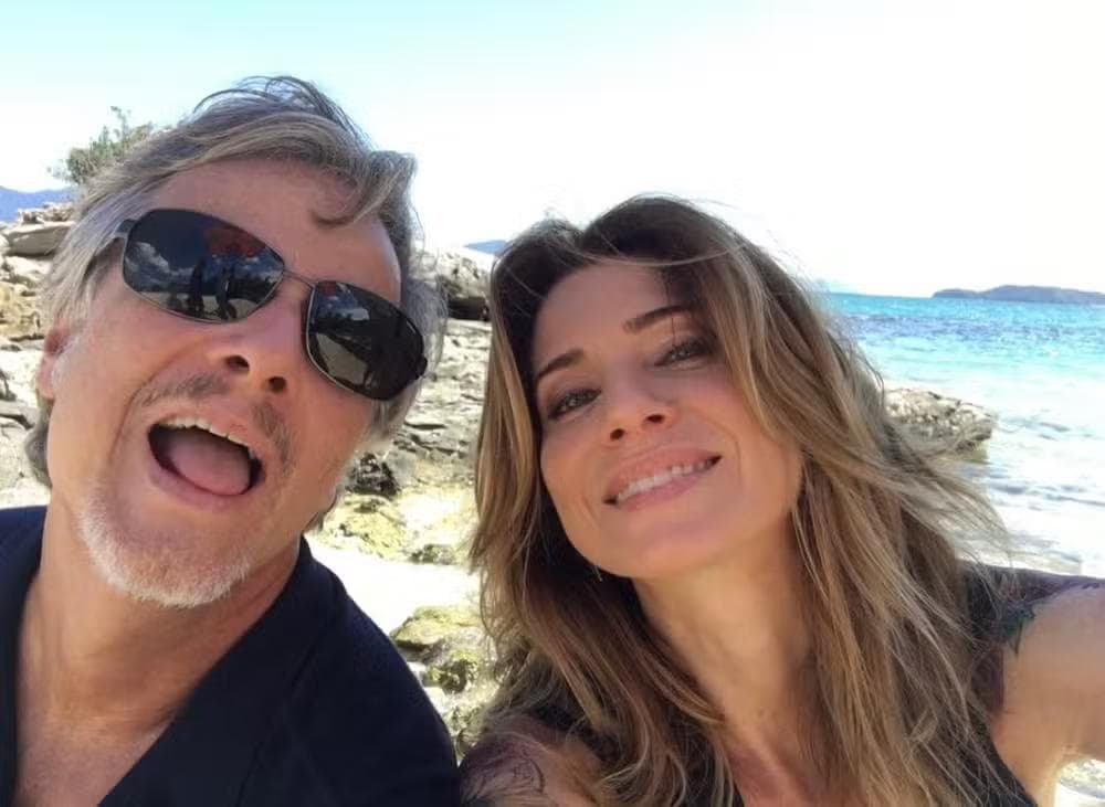 Leticia Spiller abre álbum com Marcello Novaes no dia do aniversário do ator — Foto: Reprodução/Instagram