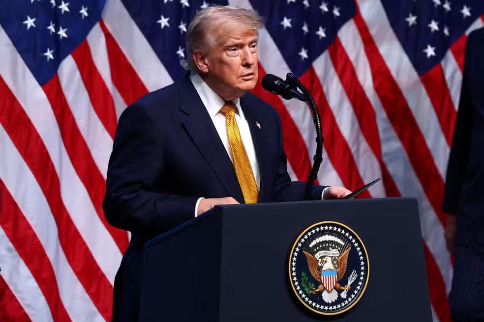 O presidente dos EUA, Donald Trump — Foto: REUTERS/Yves Herman
