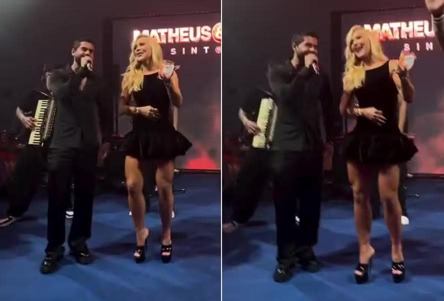 Ao lado de Virginia, Zé Felipe canta música romântica escrita pra ela — Foto: Reprodução/Instagram