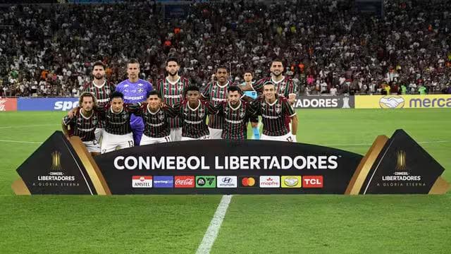 Time do Fluminense contra o La Guaira (Foto: André Durão)