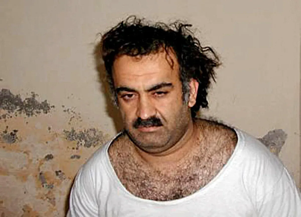Khalid Sheikh Mohammed, acusado de ser mentor dos ataques de 11 de Setembro • AFP/Getty Images/FILE via CNN Newsource
