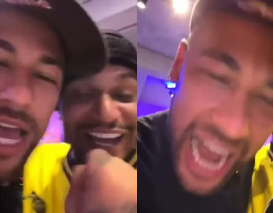 Neymar aparece comemorando convocação para a Copa do Mundo — Foto: @madhousetv_/Reprodução/Instagram