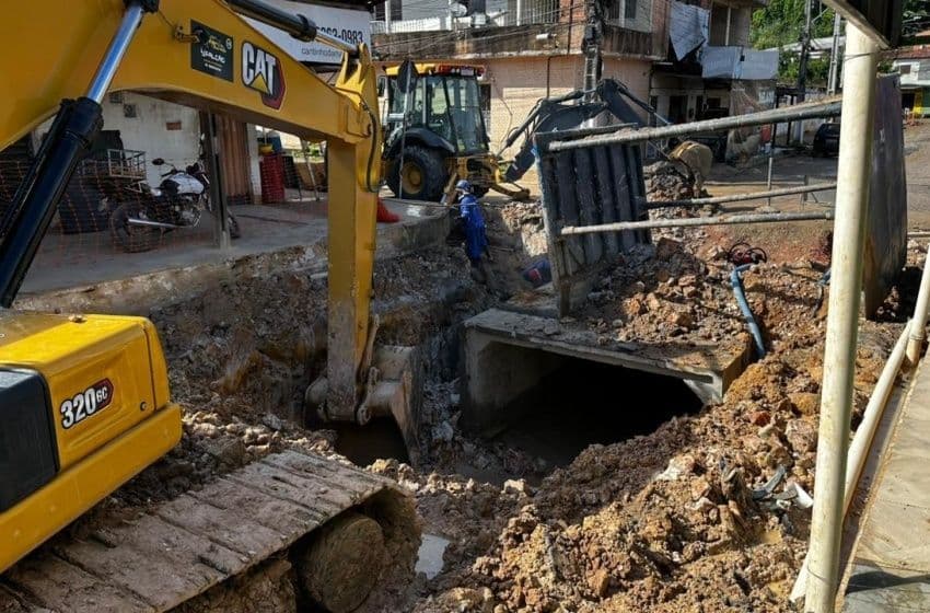 Ao todo, obra contempla 2,1 km de drenagem. Foto: Ascom Seminfra