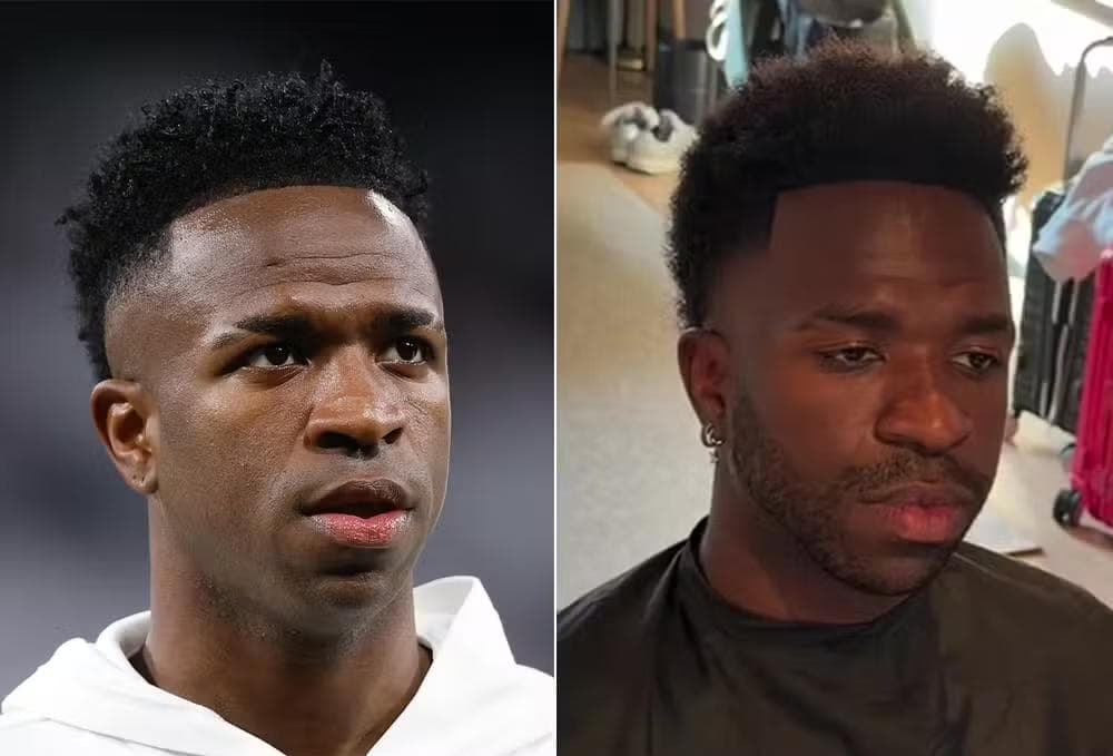 Vini Jr adota novo visual e surge de barba — Foto: Reprodução/Instagram