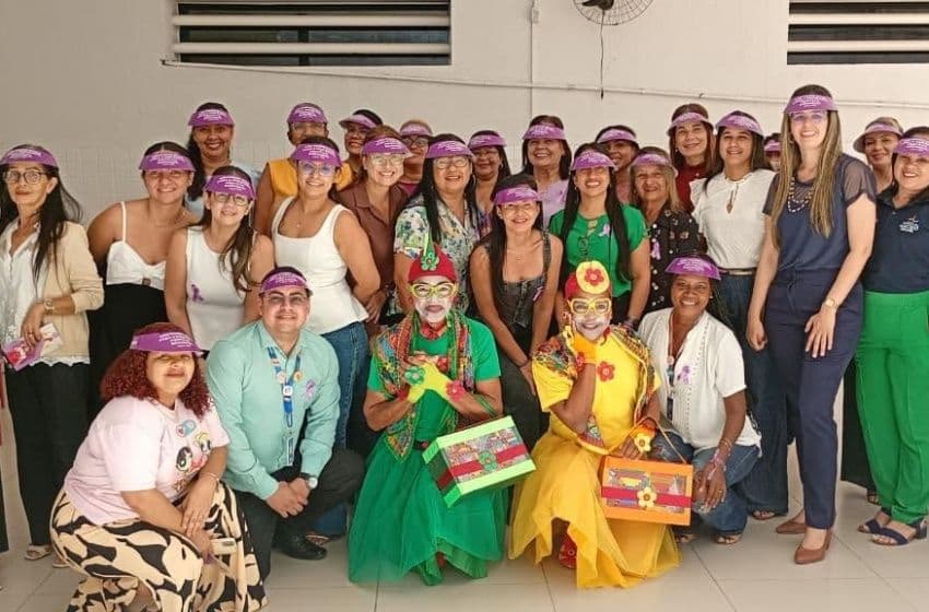 Ação destaca enfrentamento à violência contra a mulher. Foto: Ascom Semdes