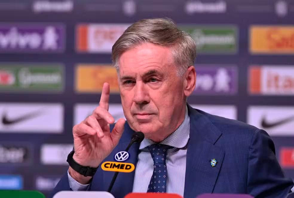 Carlo Ancelotti vai convocar a seleção brasileira para a Copa em 18 de maio — Foto: André Durão