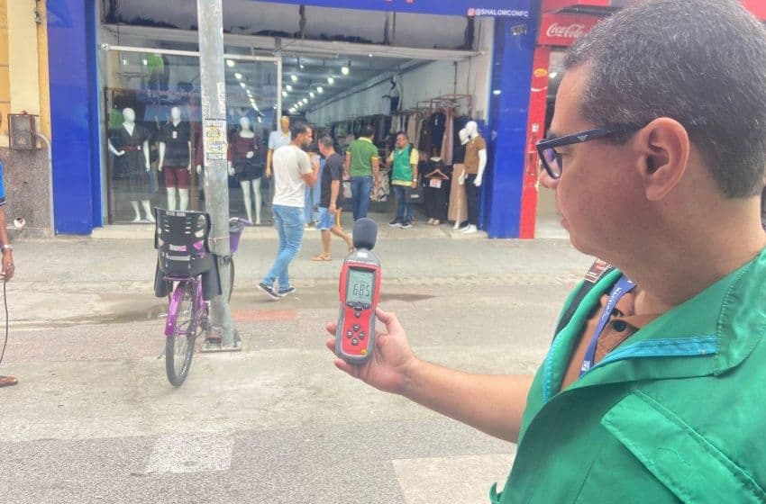 Fiscalização verificou som alto no Centro de Maceió