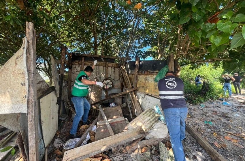 Ação apreendeu drogas e removeu barracos irregulares no Vergel do Lago. Foto: Ascom Semsc