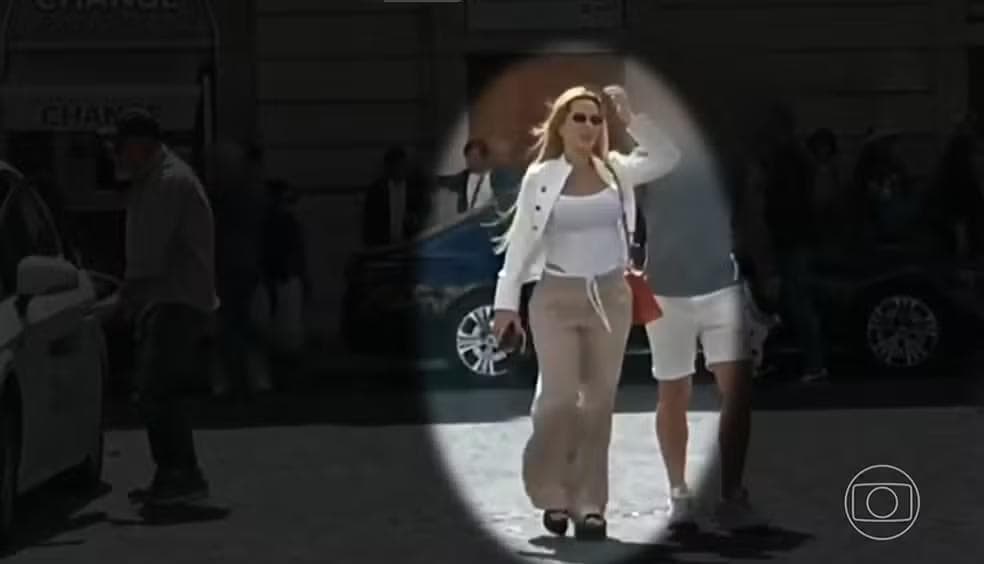 Deolane em Roma, na Itália. — Foto: Reprodução/TV Globo